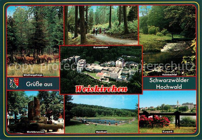 Weiskirchen Saar Wildfreigehege Waldpartie Holzbachtal Marktbrunnen Waldbad Kurp