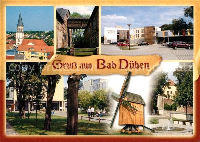 Bad Dueben Kirche Oberwalkmuehle Heide Spa Hotel Rehazentrum Bockwindmuehle Burg