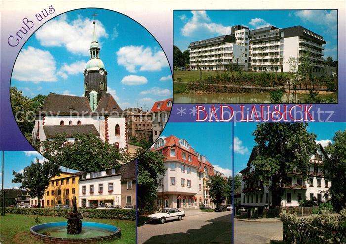 Bad Lausick Kirche Klinik Untermarkt Hotel Genesungsheim der Inneren Mission