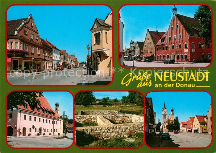 Neustadt Donau Ortsmotive Innenstadt Kirche Ruine