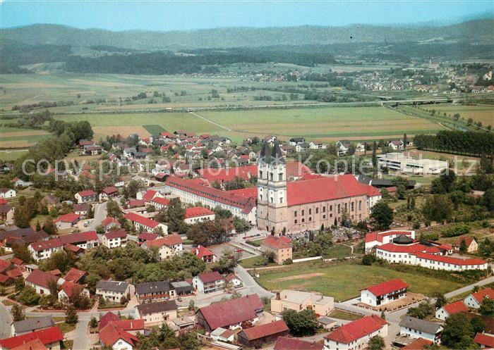 Niederalteich Donau Benediktinerabtei Fliegeraufnahme