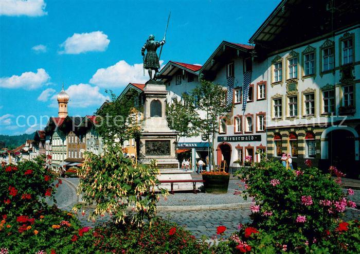 Bad Toelz Altstadt Historische Marktstrasse Denkmal Huber Karte Nr 8793