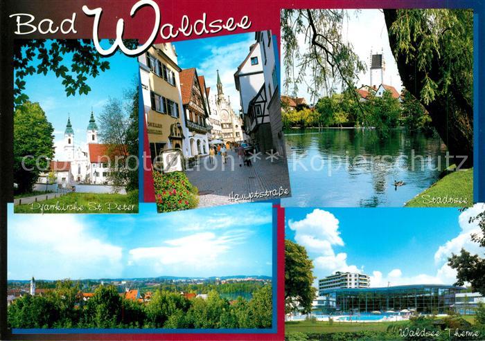 Bad Waldsee Pfarrkirche St Peter Hauptstrasse Stadtsee Waldsee Therme Stadtpanor