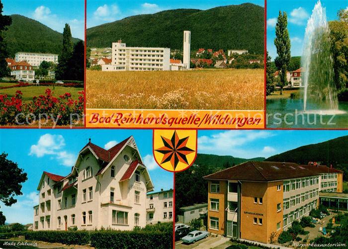 Bad Reinhardsquelle Kurhaus Kurpark Sanatorium Fontaene