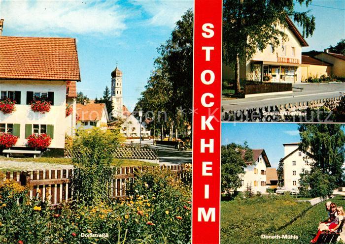 Stockheim Bad Woerishofen Dorfstrasse Kirche Sparmarktladen Donath Muehle
