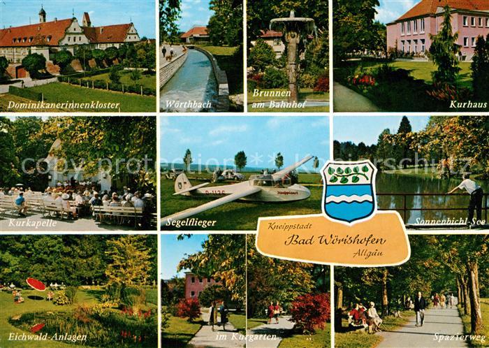 Bad Woerishofen Kloster Woerthbach Brunnen Kurhaus Kurkapelle Segelflieger See E