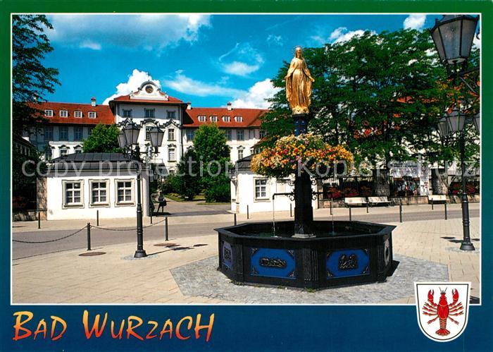 Bad Wurzach Wurzacher Schloss mit Marienbrunnen Moorheilbad Allgaeu