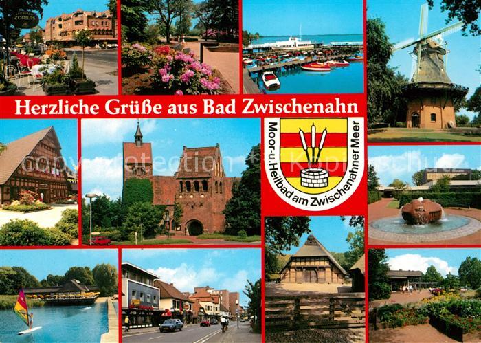 Bad Zwischenahn Teilansichten Kirche Altes Bauernhaus Windmuehle Hafen Zwischena