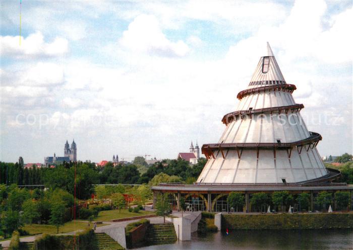 Magdeburg Blick vom Elbauenpark