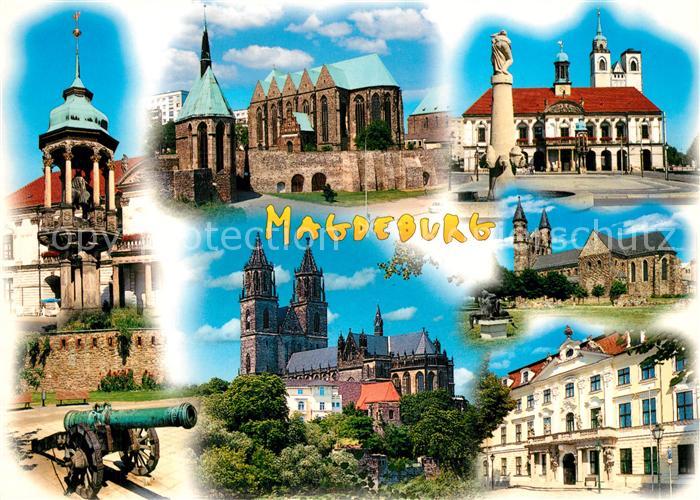 Magdeburg Sehenswuerdigkeiten der Stadt Magdeburger Reiter Kanone