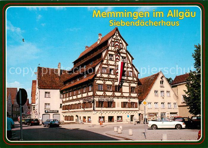 Memmingen Bayern Siebendaecherhaus 17. Jhdt. Gerberzunft Historisches Gebaeude