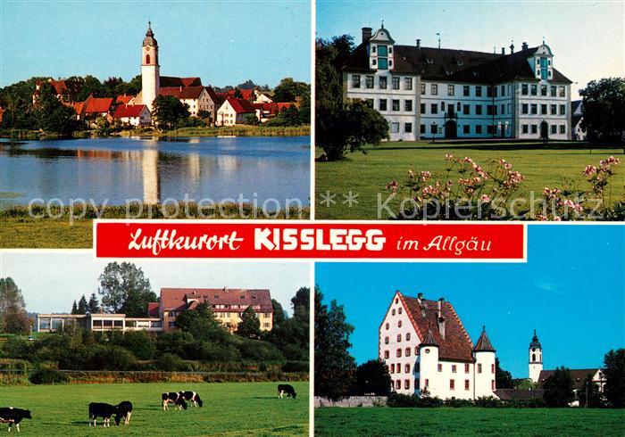 Kisslegg Partie am See Blick zur Kirche Schloss Kuhweide