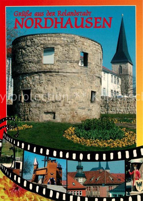Nordhausen Thueringen Judenturm Petriturm Skulptur Kinderspielburg Rolandstandbi