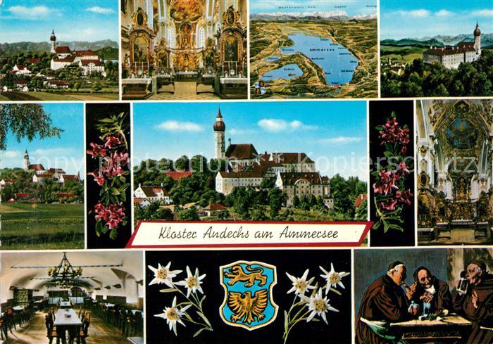 Andechs Kloster am Ammersee Klosterkirche Moenche Wappen Edelweiss