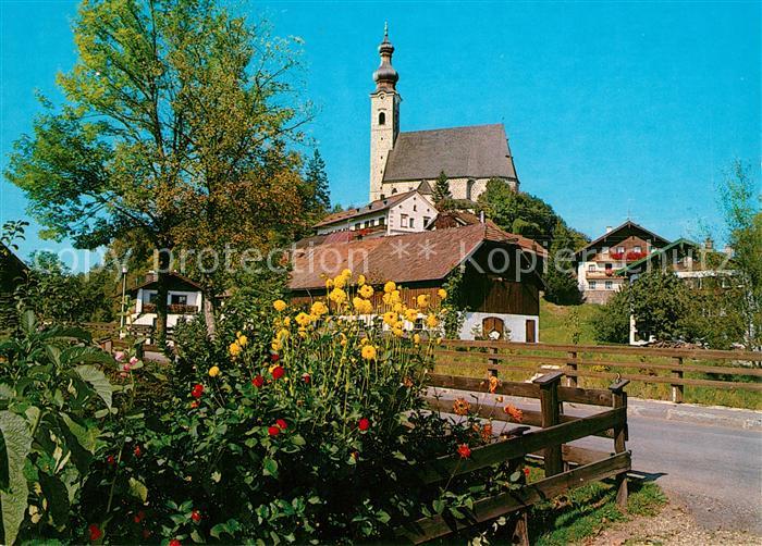 Anger Chiemgau Blick zur Kirche