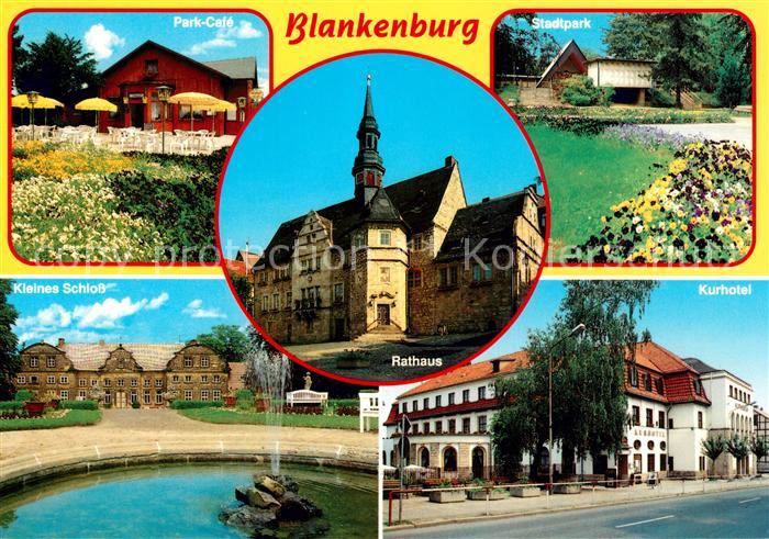 Blankenburg Harz Parkcafe Schloss Rathaus Stadtpark Kurhotel