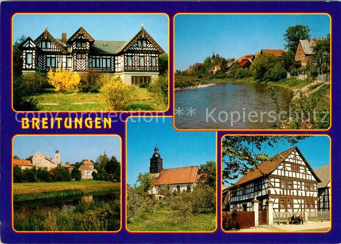 Breitungen Werra Gaststaette Seeblick Herrenbreitungen Burg Kirche