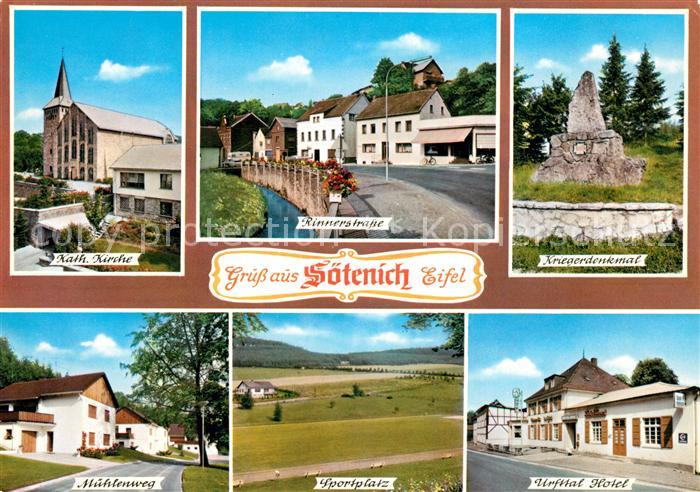 Soetenich Katholische Kirche Rinnerstrasse Kriegerdenkmal Muehlenweg