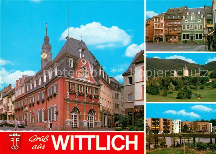 Wittlich Altes Rathaus Haeuserensemble am Marktplatz