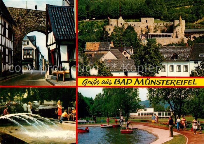 Bad Muenstereifel Burg Stadttor Parkanlage