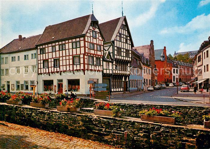 Bad Muenstereifel Rathaus Kurhaus Fachwerkhaeuser