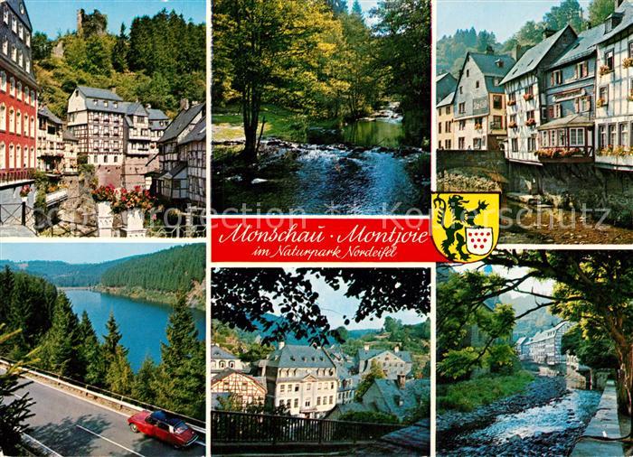 Monschau Panorama Rur Ruine Haller Rotes Haus