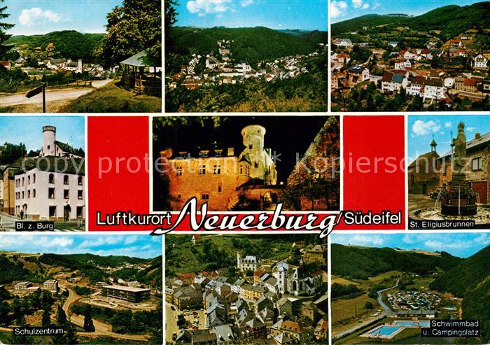 Neuerburg Eifel Schwimmbad Campingplatz Burg Eligiusbrunnen