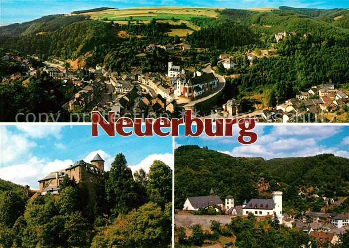 Neuerburg Eifel Burg Panorama