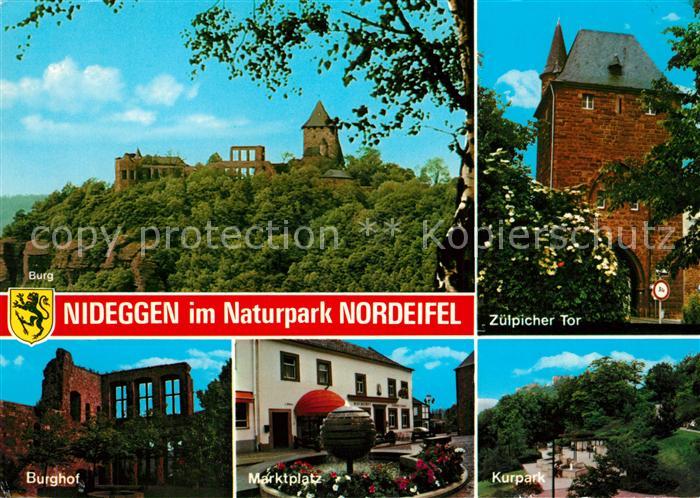 Nideggen Eifel Marktplatz Burghof Burg Zuelpicher Tor