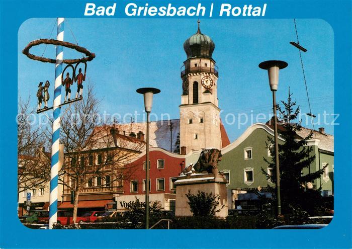Bad Griesbach Rottal Stadtansicht Maibaum