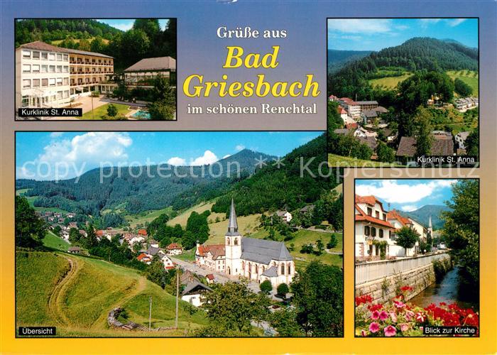 Bad Griesbach Schwarzwald  Kirche Kurklinik Sankt Anna Panorama