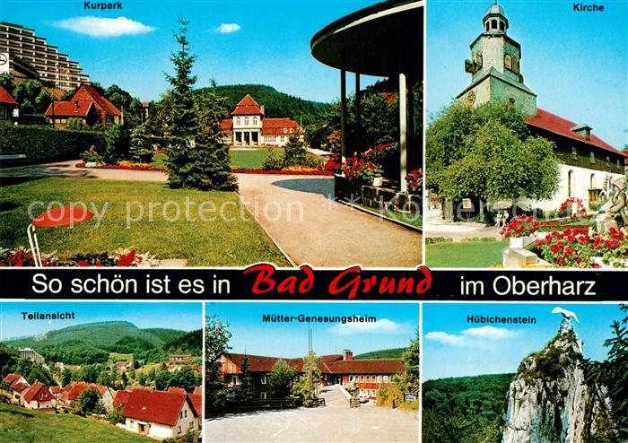 Bad Grund Kurpark Kirche Huebichenstein Muetter Genesungsheim Panorama