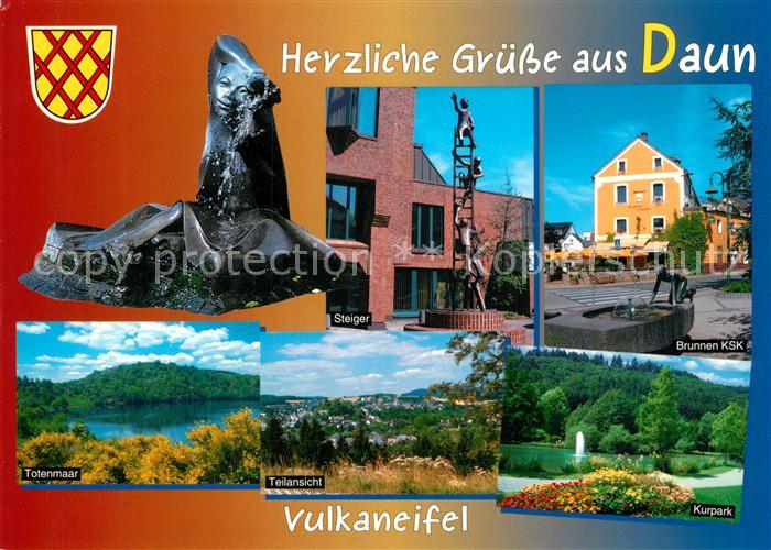 Daun Eifel Totenmaar Brunnen KSK Kurpark Steiger