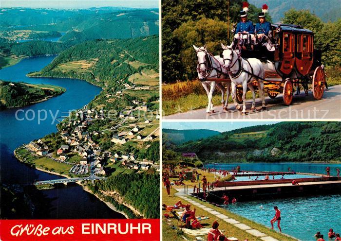 Einruhr Fliegeraufnahme Pferdekutsche Schwimmbad