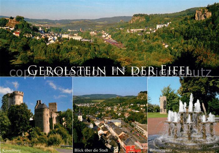 Gerolstein Kasselburg Brunnenplatz Panoarmen