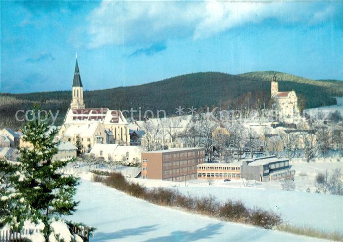 Pleystein Kirche Winterlandschaft