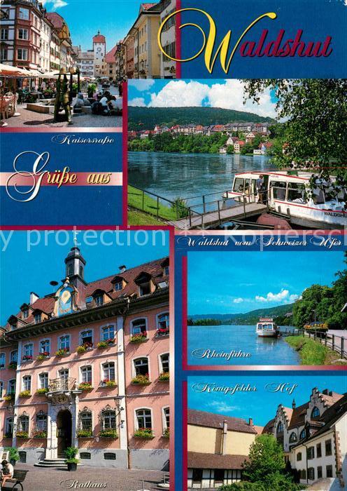Waldshut-Tiengen Kaiserstrasse Rheinfaehre Rathaus