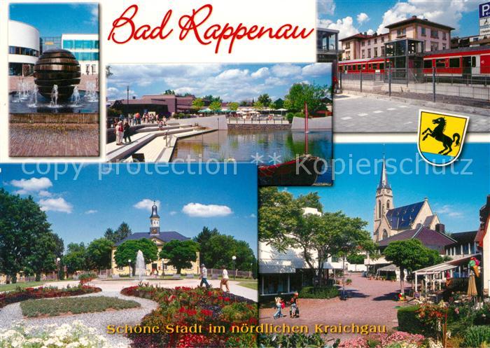 Bad Rappenau Stadtkirche Bahnhof Stadtbrunnen Kurpark