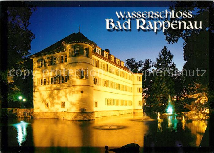 Bad Rappenau Wasserschloss Nachtaufnahme