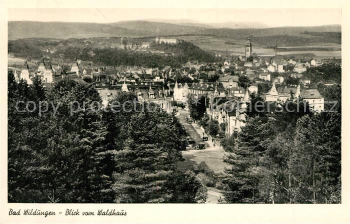 Bad Wildungen Panorama Blick vom Waldhaus