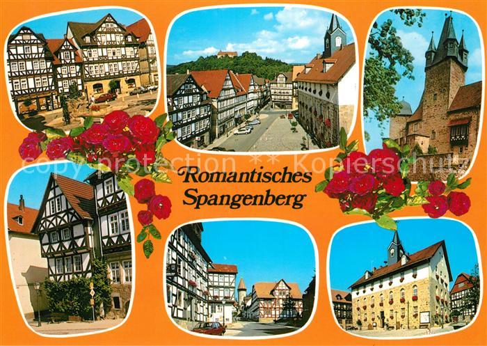 Spangenberg Hessen Romantische Altstadt Fachwerkhaeuser Rathaus Schloss Rosen