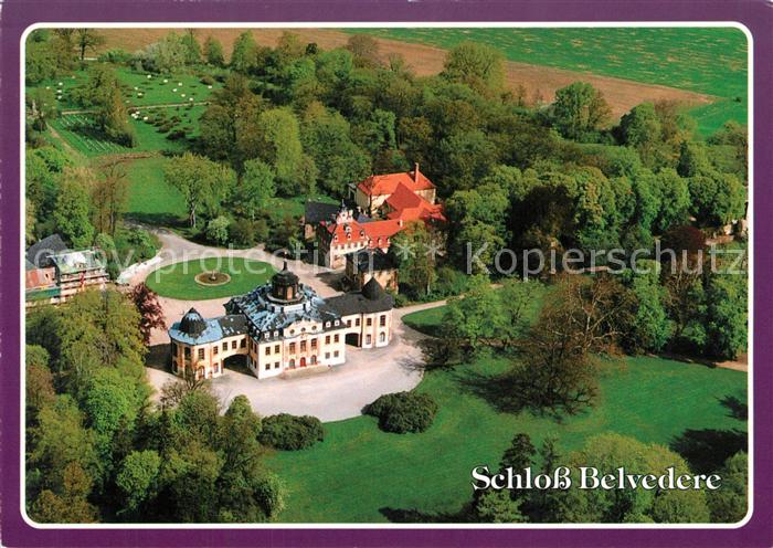 Weimar Thueringen Schloss Belvedere Fliegeraufnahme