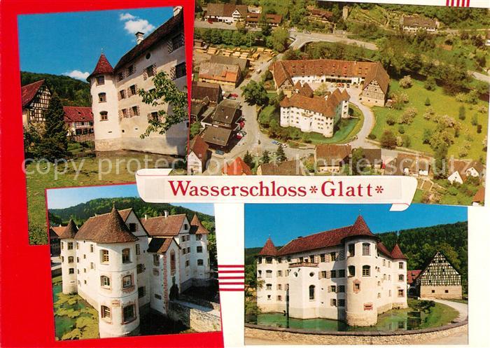 Sulz Neckar Wasserschloss Glatt Fliegeraufnahme