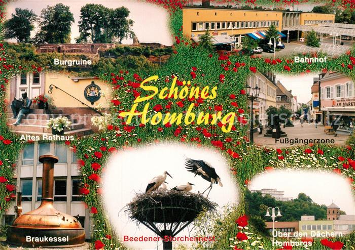 Bad Homburg Burgruine Altes Rathaus Braukessel Beedener Storchennest Fussgaenger