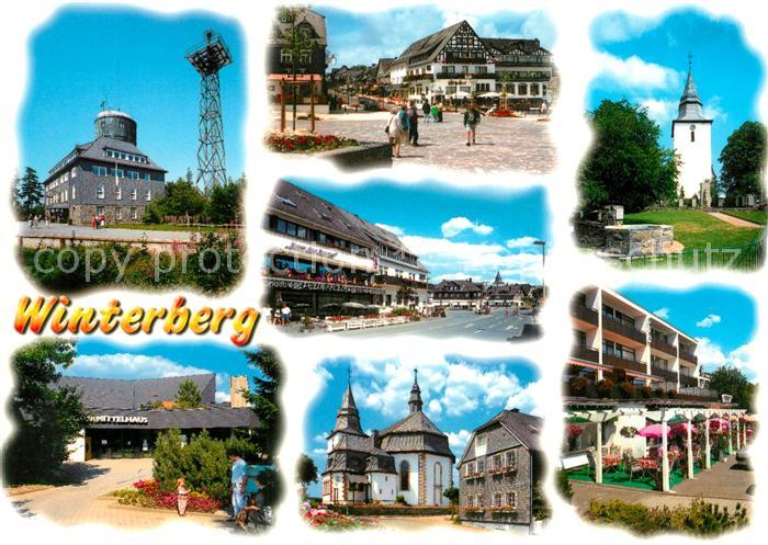 Winterberg Hochsauerland Berggaststaette Kahler Asten Kurmittelhaus Hotel Kirche