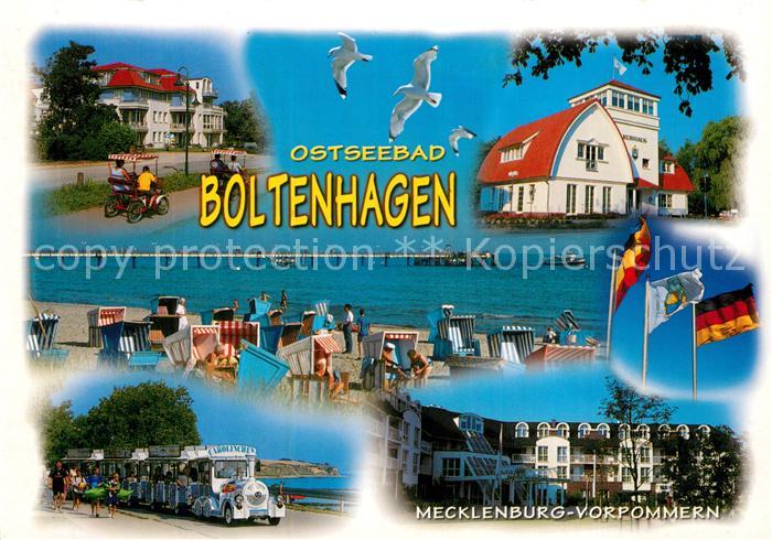 Boltenhagen Ostseebad Kurhaus Touristenbahn Kurhotel Strand Flaggen