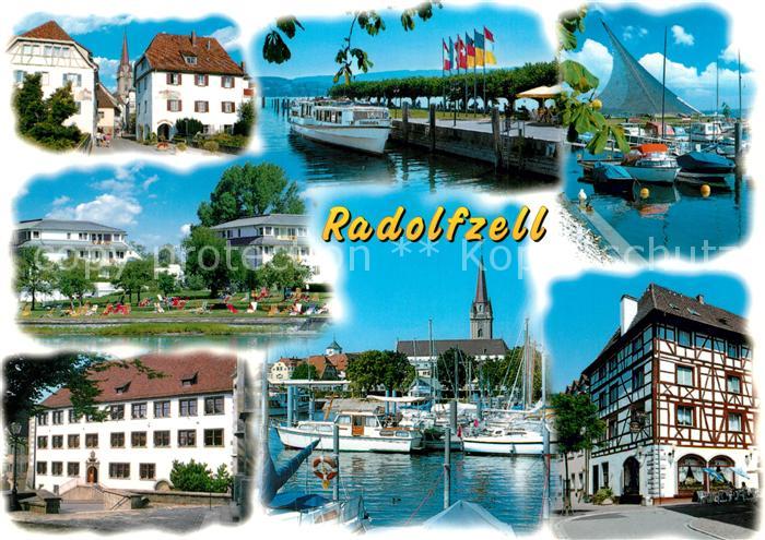 Radolfzell Bodensee Teilansichten Fachwerkhaus Seepromenade Ausflugsdampfer Hafe