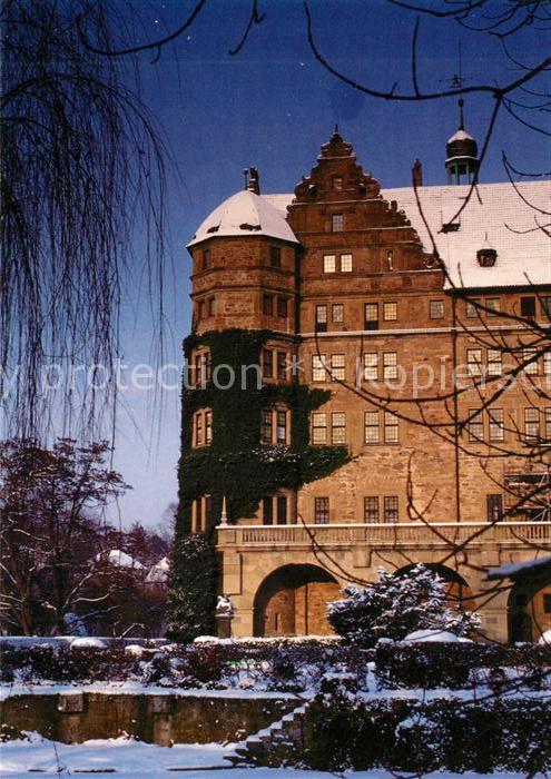 Neuenstein Hessen Schloss im Winter
