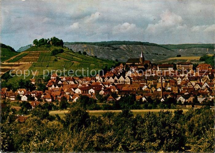 Weinsberg Stadtpanorama mit Burg Weibertreu