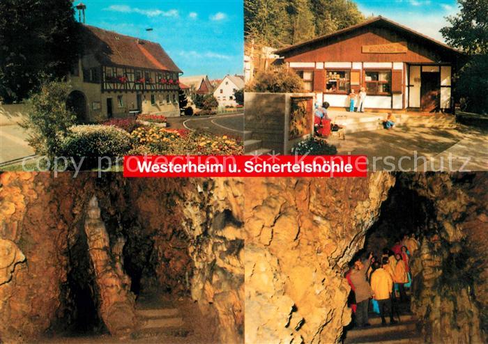 Westerheim Wuerttemberg Schertelshoehle Tropfsteinhoehle